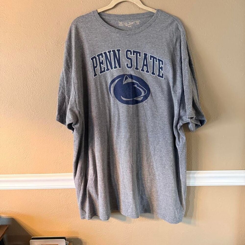 Women's Penn State Grey and Blue T-shirt, Size 3X